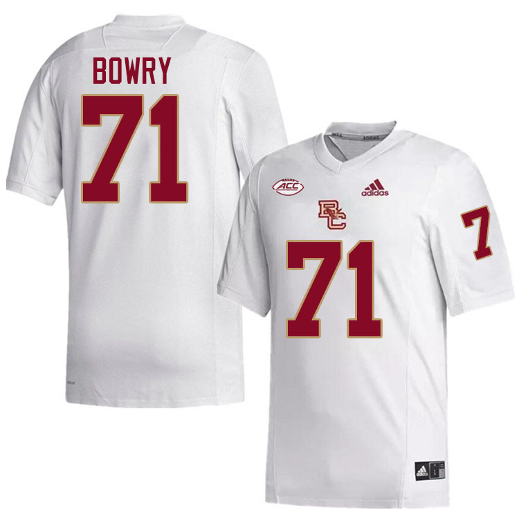 Boston College Eagles #71 Jude Bowry College Football Jerseys Stitched-White